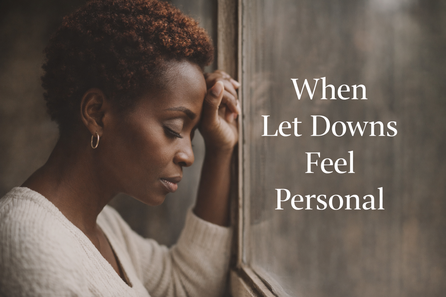 When Let Downs Feel Personal